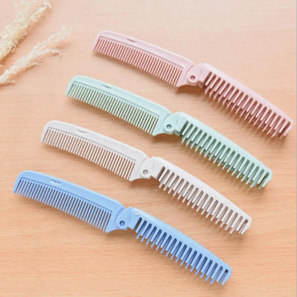 

Hair Comb Environmentally Friendly Wide Application Plastic Travel Bag Folding Comb for Girls