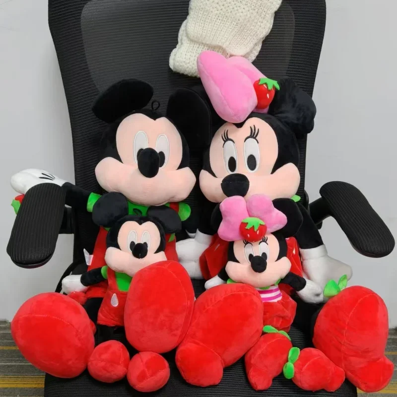 Disney Lovely Mickey Mouse Minnie Plushie Anime Stuffed Soft Plush Doll Toy Throw Pillow Children's Christmas Birthday Presents