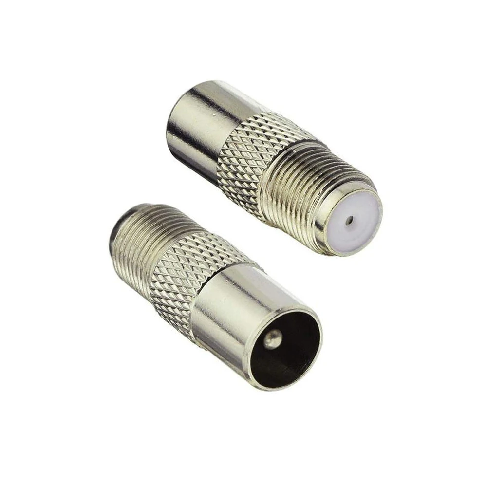 2 stücke f-Typ zu TV IEC 90-Grad-Stecker & Buchse HF-Koaxial adapter Adapter TV-Koaxial antennen anschluss – Detail 2