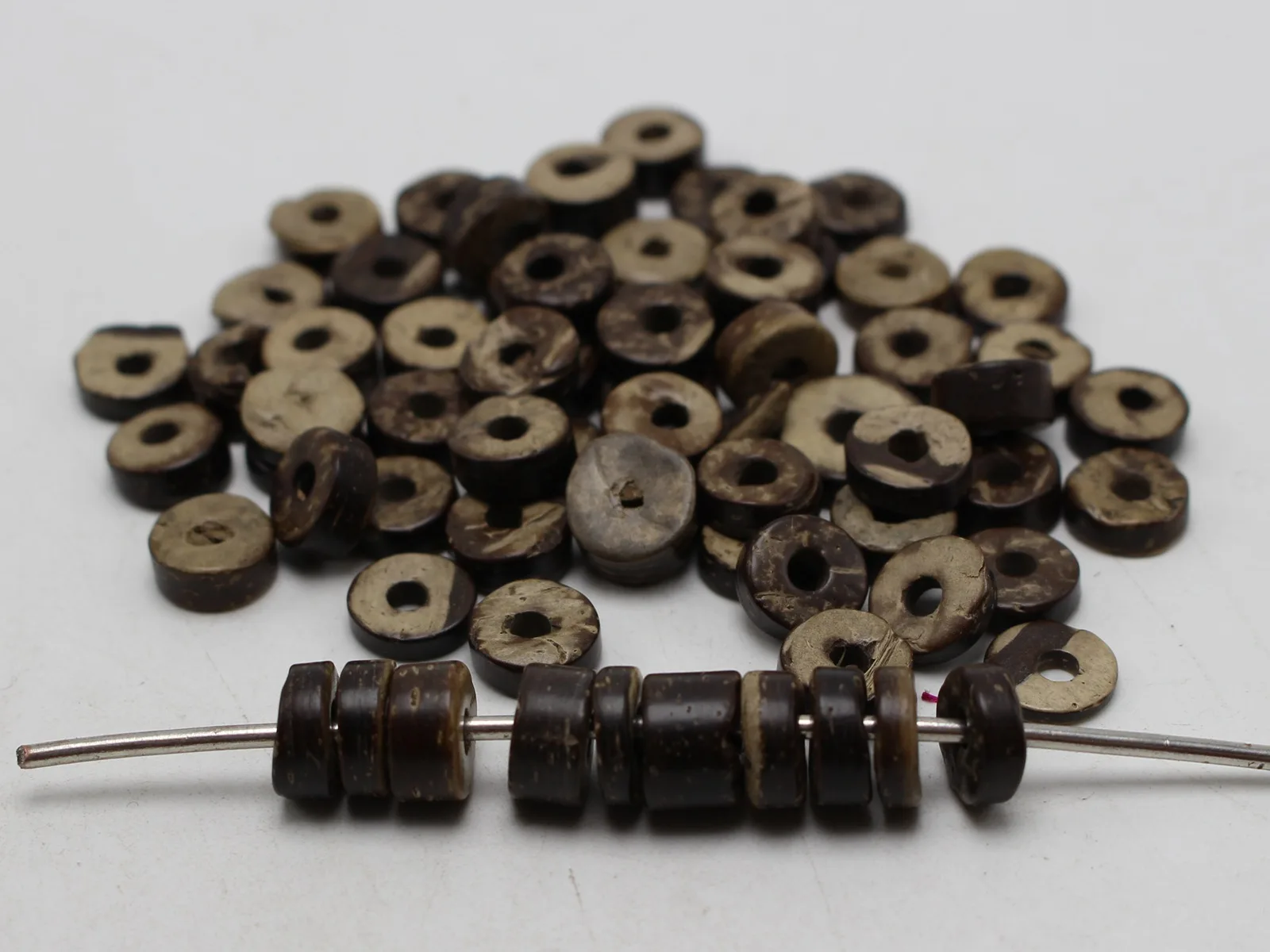 Craft DIY Natural Coconut Column Heishi Beads 9mm 12mm Irregular Chips Various