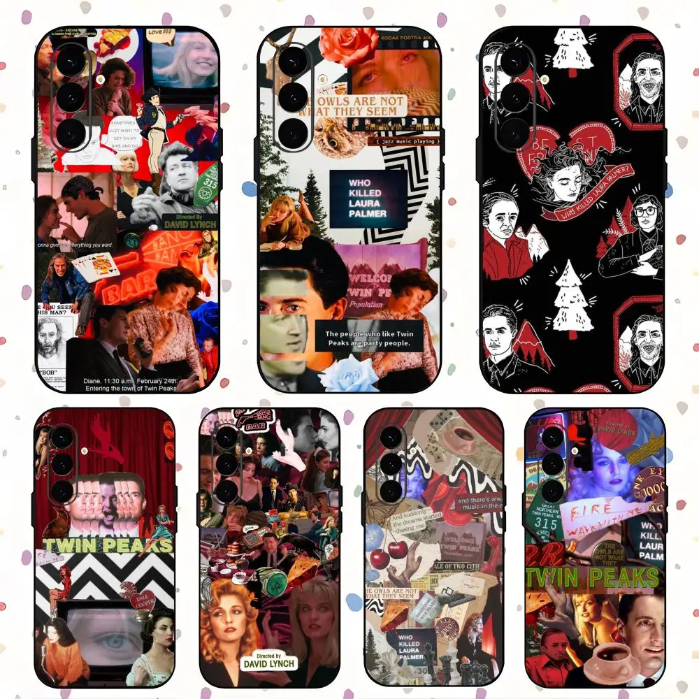 HD Twin Peaks TV Show Phone Case For Samsung Galaxy S26 S25 S24 S23 S22 S21 Plus Ultra Note20 Soft Black