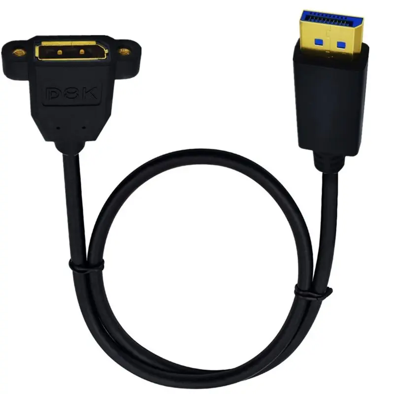 

【РЕКОМЕНДУЕМ】Кабель-удлинитель Displayport V1.4 для крепления на панель, 8K/60Hz HDR, высокоскоростной, 1.8 м, DP Display Port, удлинительный кабель с разъемом Male-Female