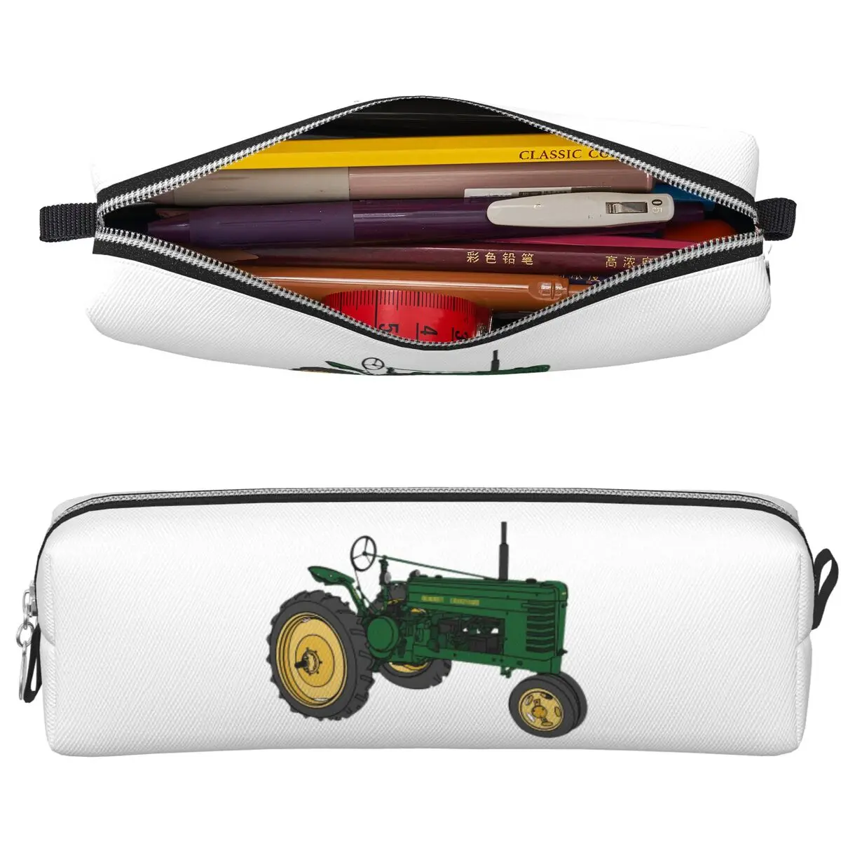 Estuches para lápices estilo tractor John Deere, bolsas para lápices de gran capacidad, caja para lápices para niños y niñas, bolsa para lápices escolar, bolsa de cosméticos