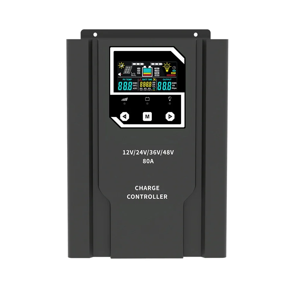 High Voltage 40A 50A 60A 80A 100A 12V 24V 36V 48V 96V MPPT Intelligent Automatic Solar Charge Controller