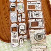 Kawaii Retro Y2k CCD Mobile Phone Photo Frame Die Cut Sticker DIY Photo Goo Card Journal Scrapbooking Phone Case Collage Supply 4