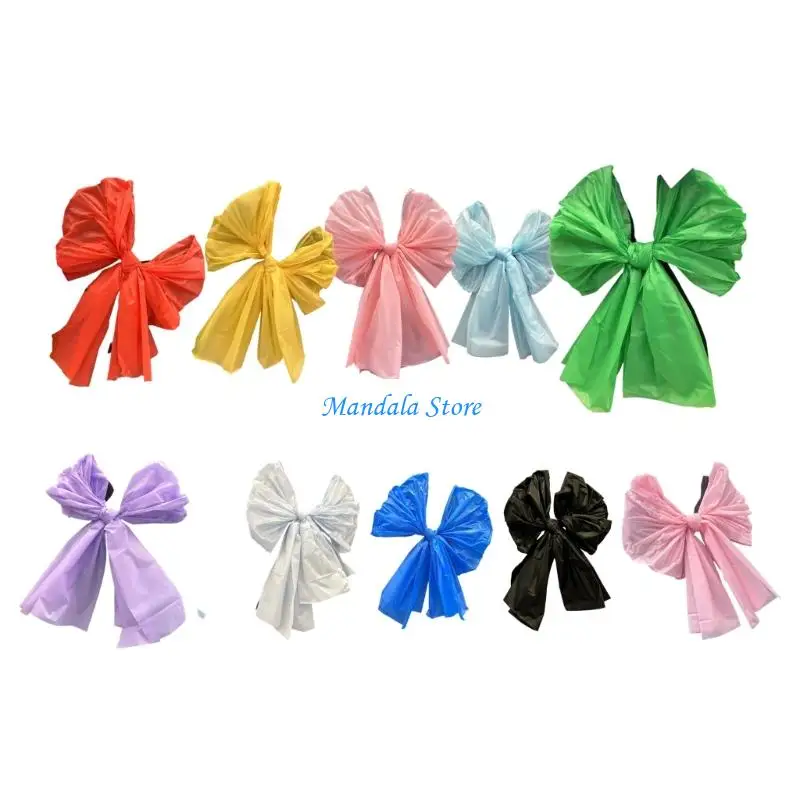 

U2JC Large Plastic Party Decoration Bowknot Multicolor For Wedding Background Accessories
