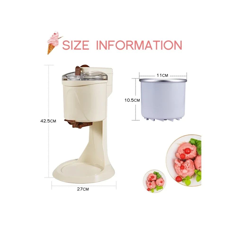 Mini Portable Soft Ice Cream Making Machine Household Hot Selling Ice Cream Maker Machine