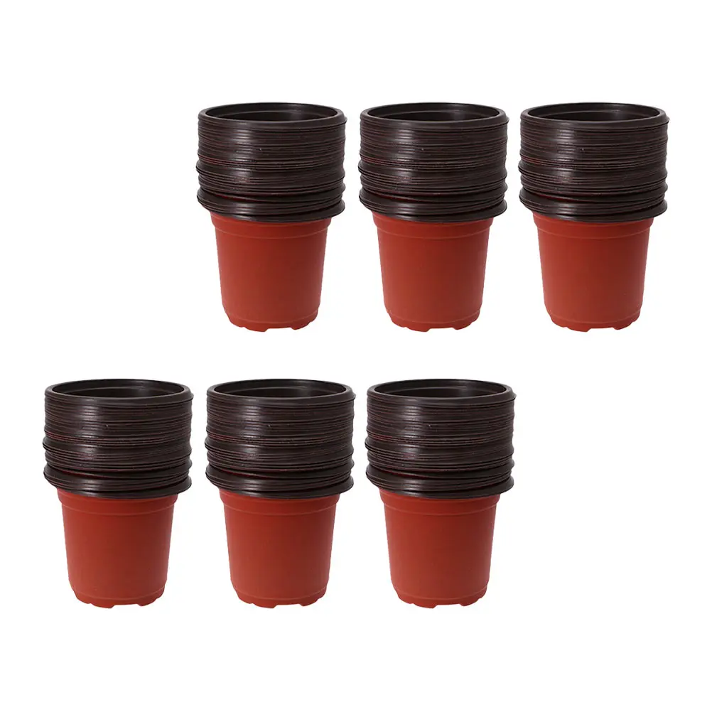 

150 Pcs Two-color Flower Pot Garden Planter Pots Flowerpot Nursery Plastic Pp Containers