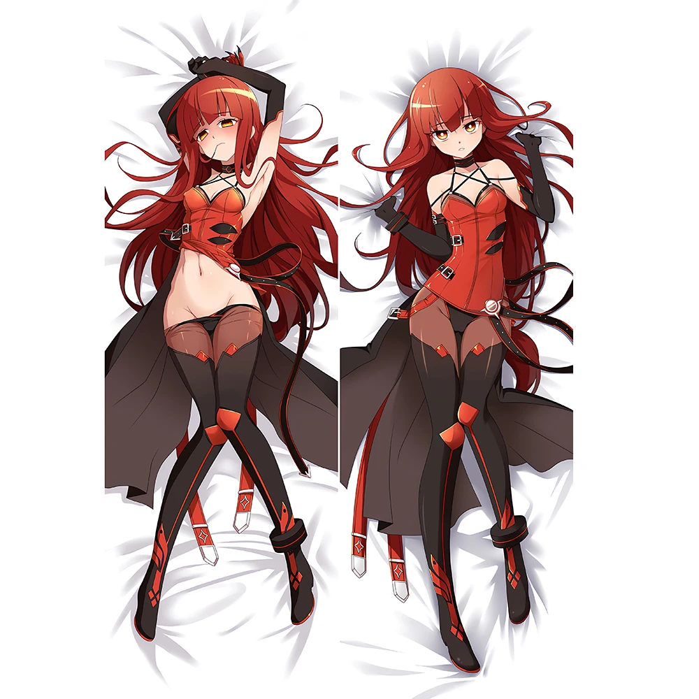 Elsword Elesis Cosplay Dakimakura 2Way Hugging Body Pillow Case 2-Sided Print Cover Otaku Pillow Cushion Cover