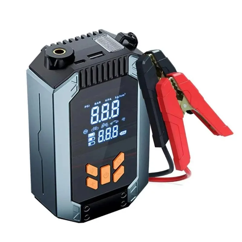 

Portable Car Jump Starter 12v Power Pack 7200mAh Car Jump Starter Power Supply Inflator with Air Pump Jump Starter
