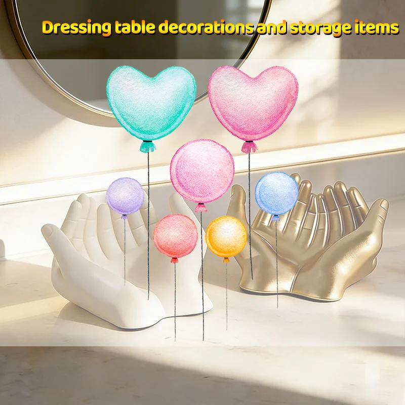 

Cream-colored Hand-held Jewelry Ornament, A High-end Storage And Decorative Item For Home, Bedroom, Dressing Table, Or Desktop