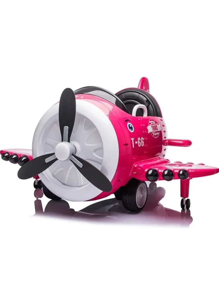 Children's Internet celebrities popular toys airplane toy car 3 years old and above can sit with remote control stroller