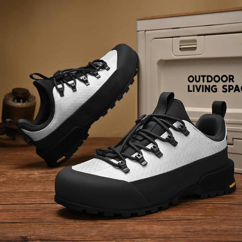 

Classic Brand Couple Outdoor Walking Sports Shoes Comfortable Anti Slip Fishing Shoes Solid Color Fashionable Outdoor Work Shoes