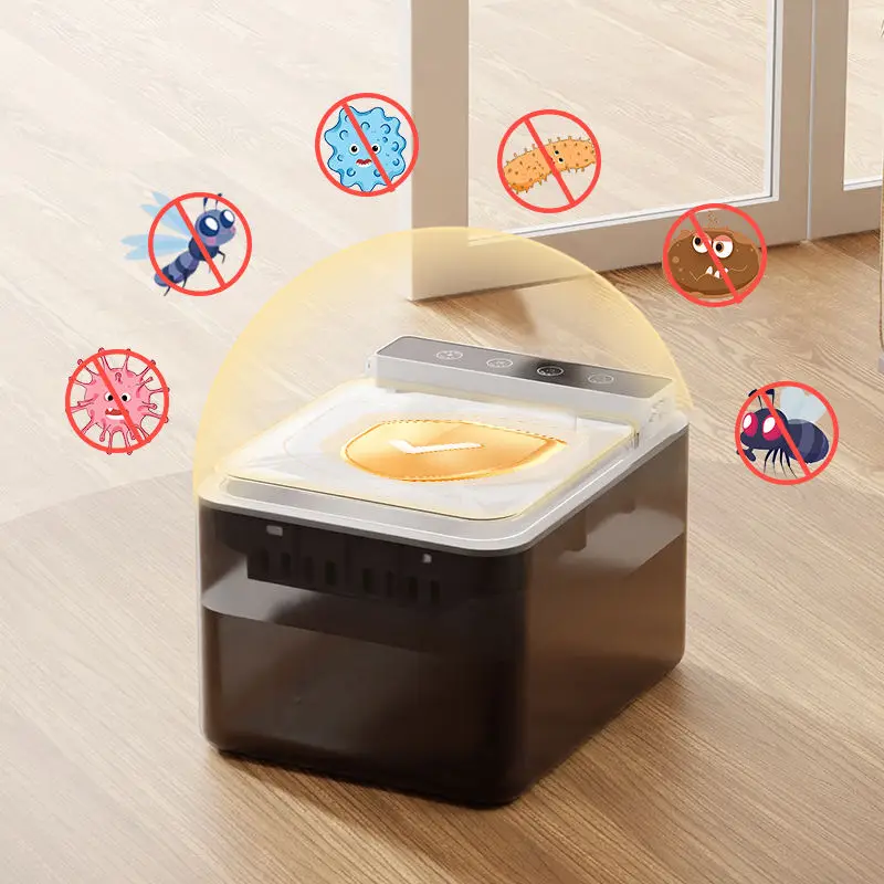 

Modern Stylish Wireless Cat Water Fountain Radar Dust-Free Cover 10-Day Last 4-Stage Filtration Cat Water Dispenser
