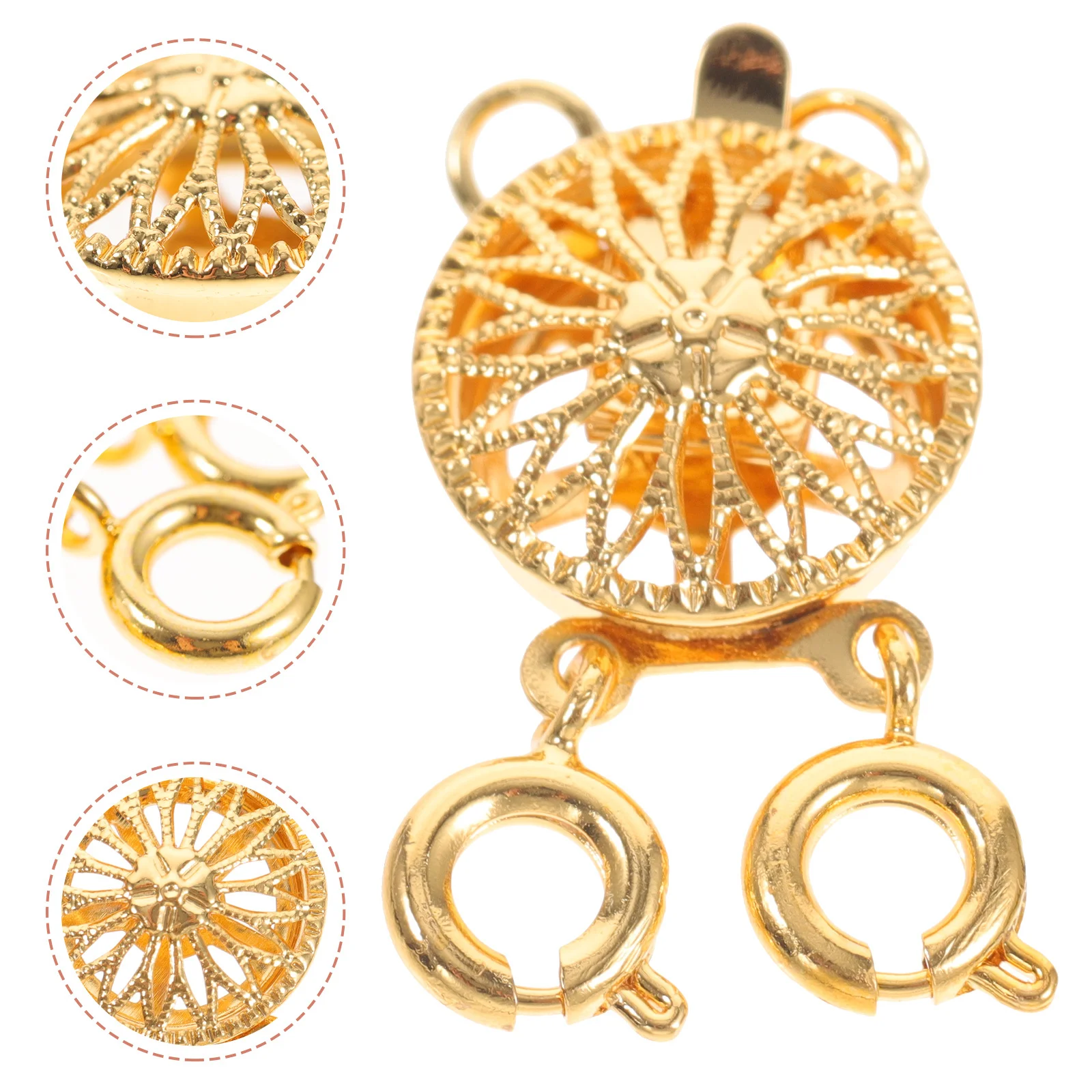 Многослойная застежка для ожерелья из нежной меди, разделитель для не спутывающихся двойных ожерелий, принадлежности для изготовления ювелирных изделий своими руками