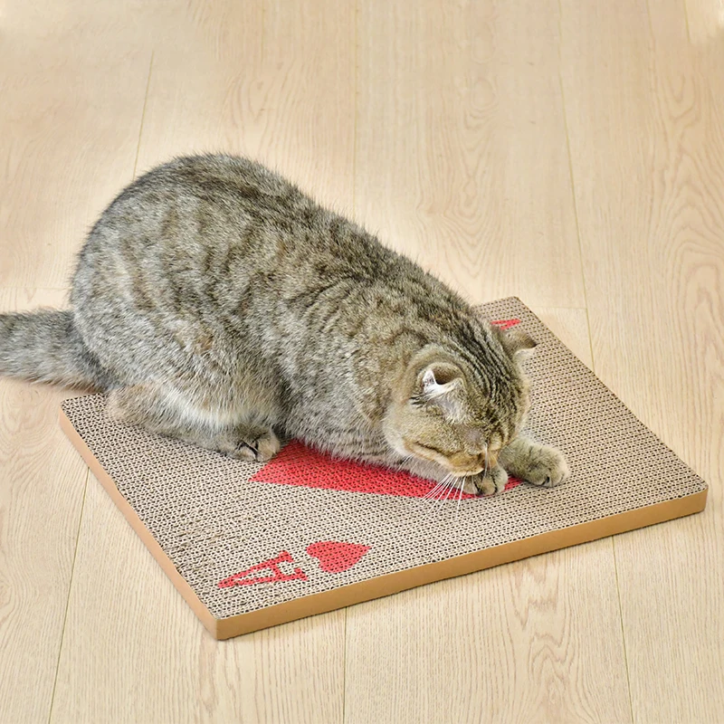 Durable Cat scratcher vertical cat scratching post corrugated cardboard cat scrtching pad wall mounted scratch mat