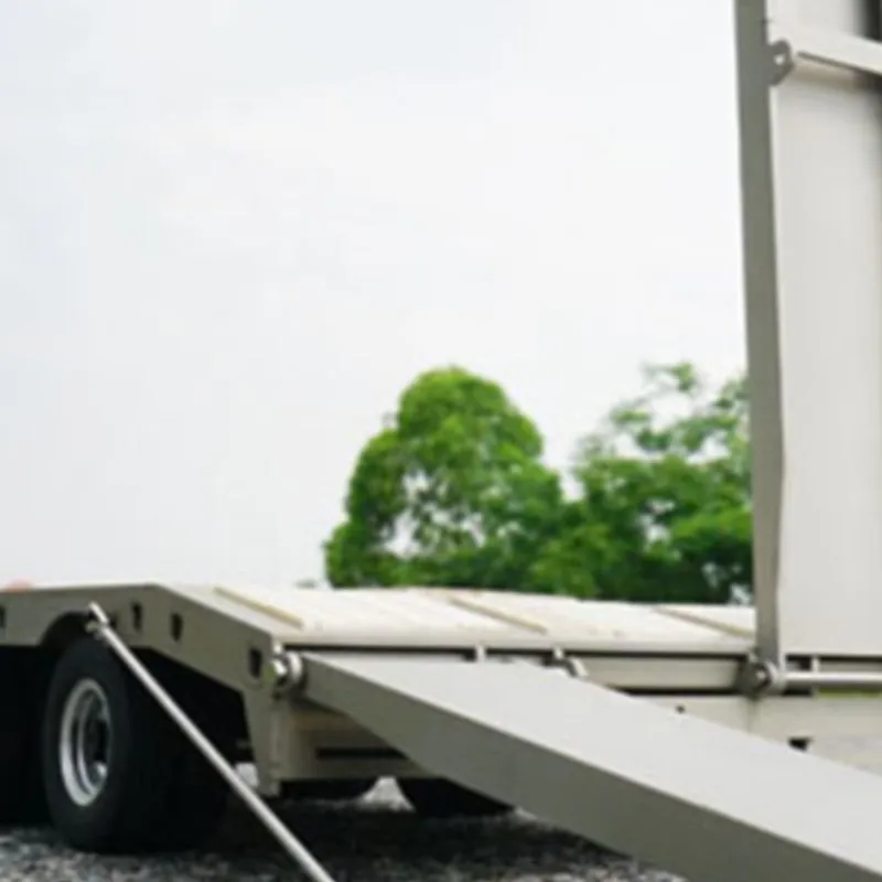 

US Stock Metal Trailer Plate 887.6*190*78MM for Toy LESU TAMIYA 1/14 RC Truck Car High Quality and Large Size Trailer for Models