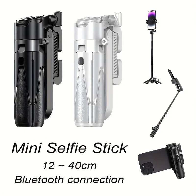 16 Inch Extendable Selfie Stick 360 Rotation Tripod One Click Release USB Charging for iPhone Android Travel