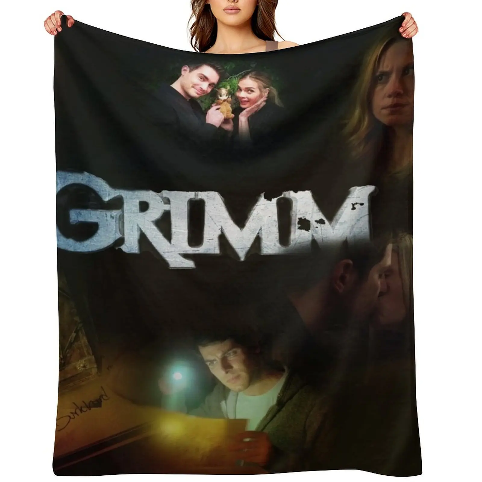

Grimm- Nick and Adalind Throw Blanket warm for winter Bed Fashionable Decorative Sofa Thin Blankets