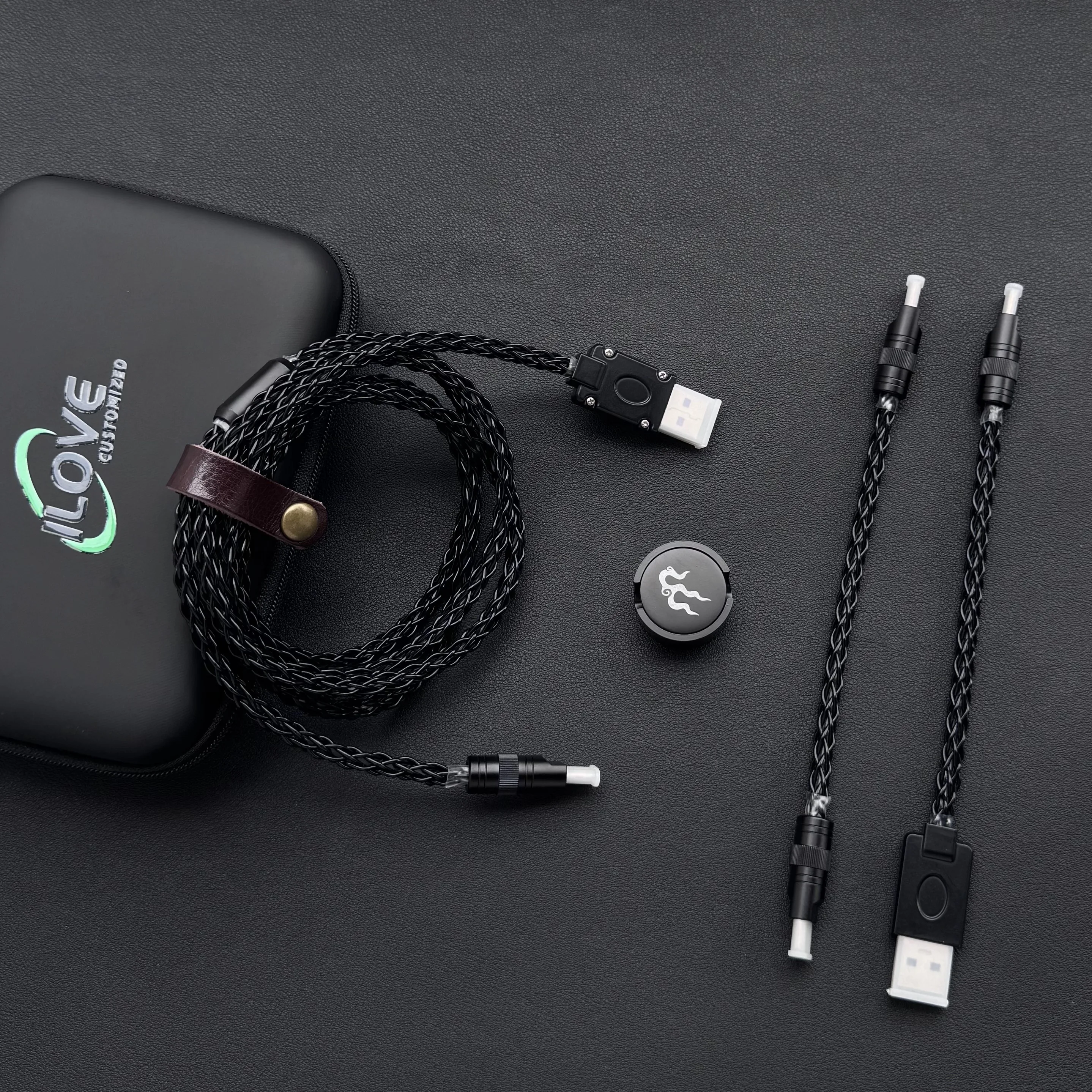 15 cm langes C-C/USB-C-Tastaturkabel aus Einkristallkupfer unterstützt 8K magnetisch steuerbare Lichter für HMlab Hub