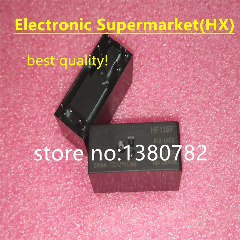 Free Shipping 10pcs/lots HF115F-012-1HS3 HF115F 6 pin relay In stock!