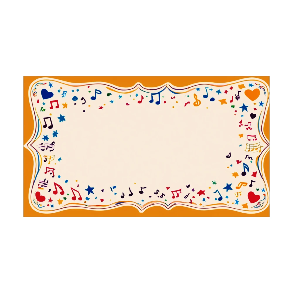 Multicolored pattern tablecloth with festival music theme, suitable for restaurants kitchens, party and celebration occasionsxzj
