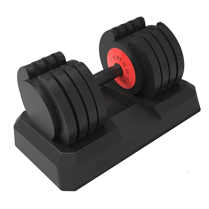 32 kg Dumbbell 70 lbs Quick Switch Weights in 1 Second Safe Twist Lock and Stable Structure Dumbbell Set Unisex Home Gym Office