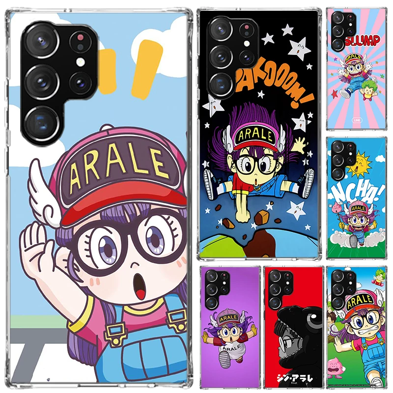 Dr Slump Arale Anime Phone Case for Samsung Galaxy S24 S23 S22 S21 Ultra S20 FE S10 Plus S10E S9 S8 + S7 Edge Soft Print Shell