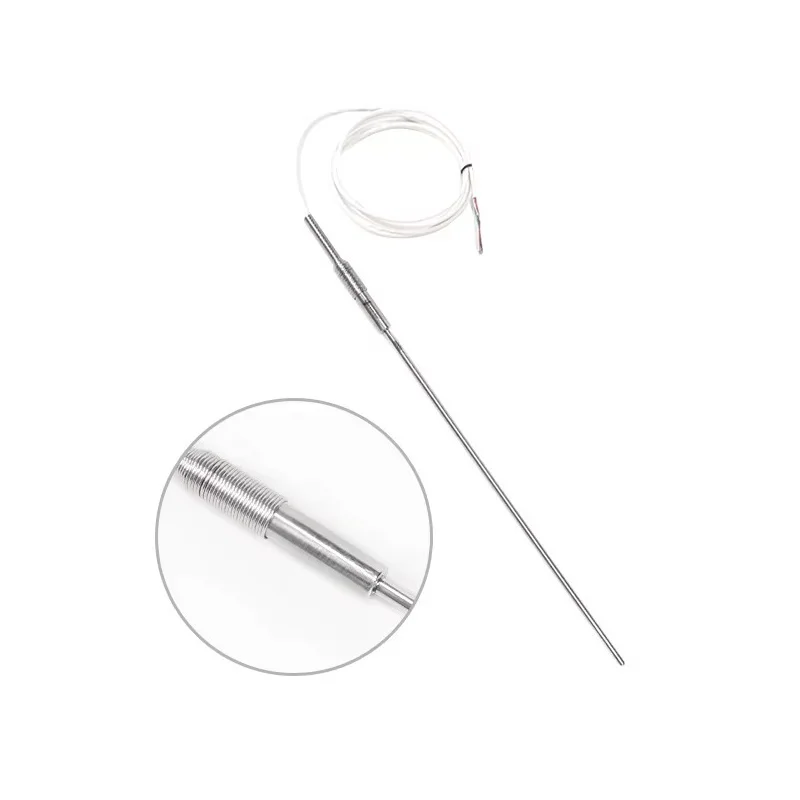 High Precision Industrial Sensor Reference Standard Waterproof Stainless Steel Braided Temperature 4-Wire RTD PRT Probe