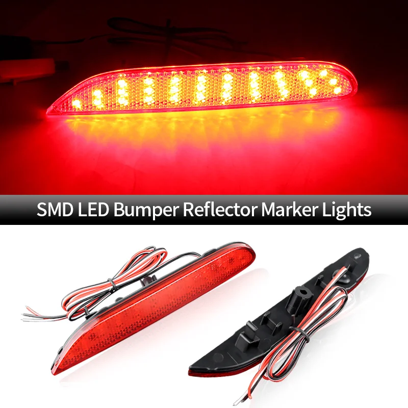 2×for Infiniti QX30/QX80/QX60/QX56/Q50 LED Rear Bumper Brake Lamps Reflector Signal Fog Light for Nissan Rogue Pathfinder Leaf