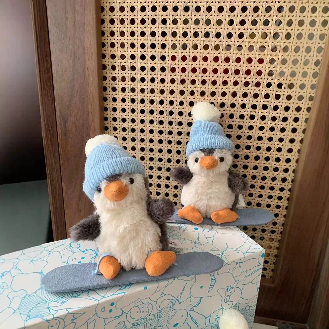 Jellycat christmas skateboard peanut penguin snowboard super cute doll plush toy birthday holiday gift stuffed cute have tag