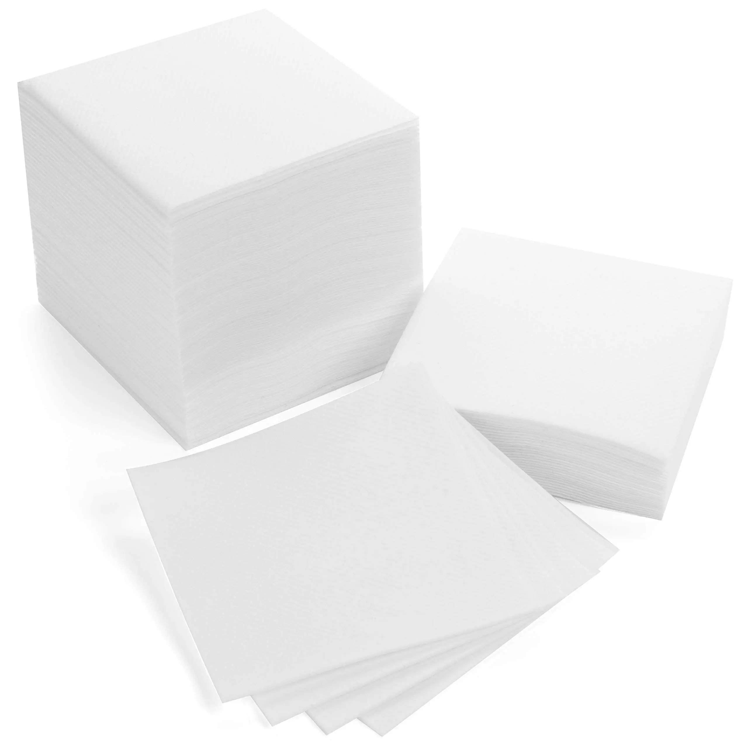 100 Pack Cocktail Napkins, Disposable Beverage/Bar Napkins, 2-Ply Square Napkins for Everyday Use, Party or Wedding Birthday