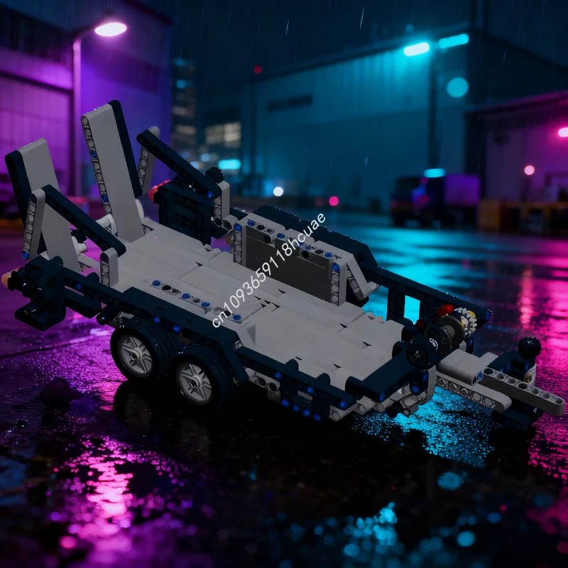 461pcs MOC Rimorchio Tecnico Mini Escavatore J Pagenkämper Modello Building Blocks Giocattoli di Costruzione Regalo Di Natale Mattoni Per Bambini