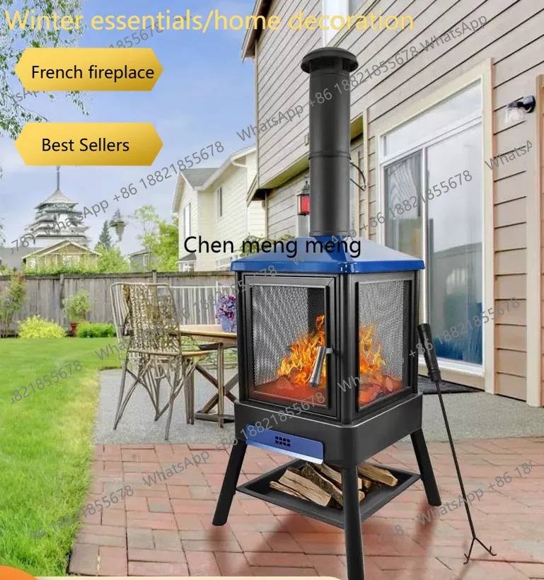 A95 Wood roasting stove Household fireplace heating stove, bed and breakfast bonfire stove