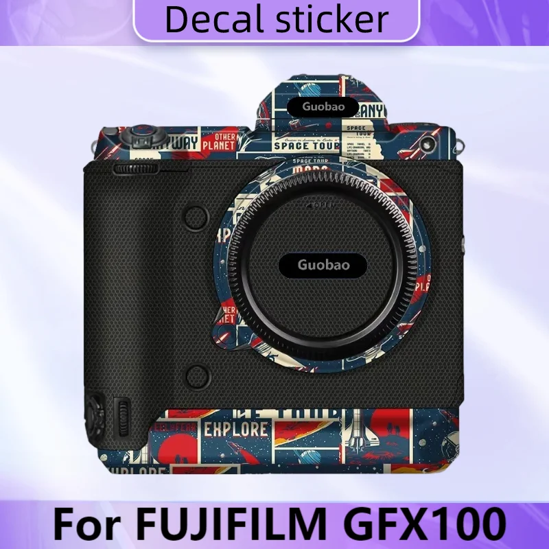 

Fuji GFX100 Camera Sticker Premium Decal Skin for FujiFilm GFX 100 Camera Protective Skin Protector Anti-scratch Cover Film