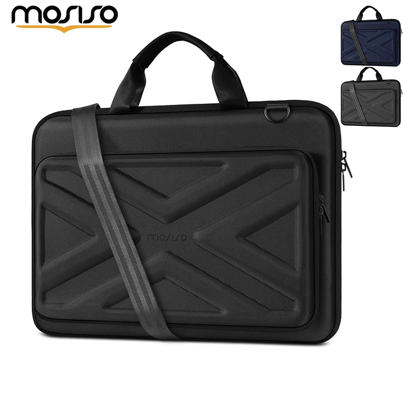 MOSISO Laptop Bag for MacBook Pro Air 15 16 17.3 18 inch Hard Shell with Front Pocket Shoulder Strap for Men and Woman for HP