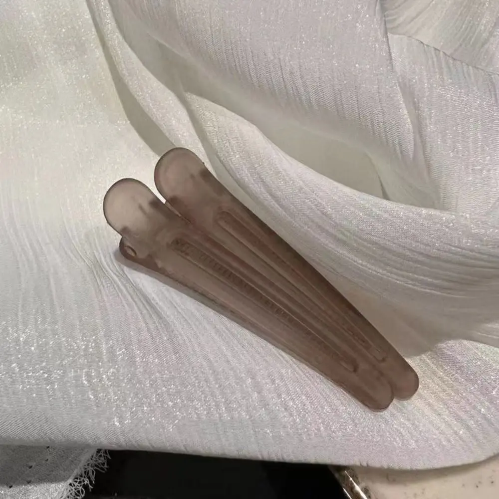 女性カラフルなつや消しカモノハシヘアクリップ帽子ヘアアクセサリー固定ヘアヘアピン頭飾り新キャンディーカラーバレッタ