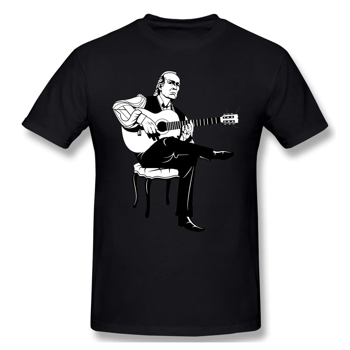 Paco De Lucia-Camiseta básica De manga corta para hombre, camisetas únicas R228, talla estadounidense