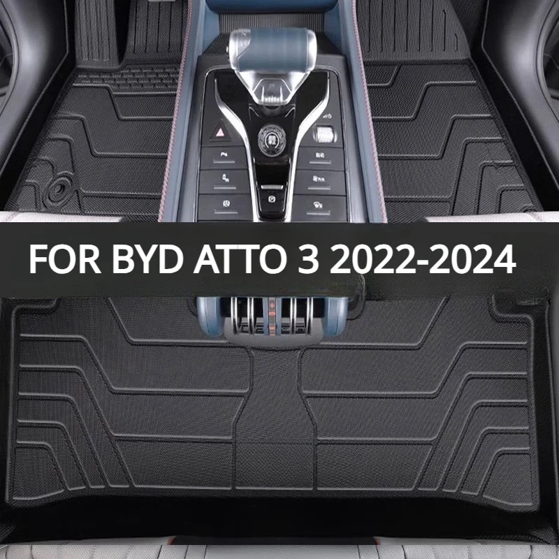 

Car Floor Mats for BYD Atto 3 2022-2024 Non-Slip Floor Liners Waterproof All-Weather Durable TPE Floor Liners special foot pad