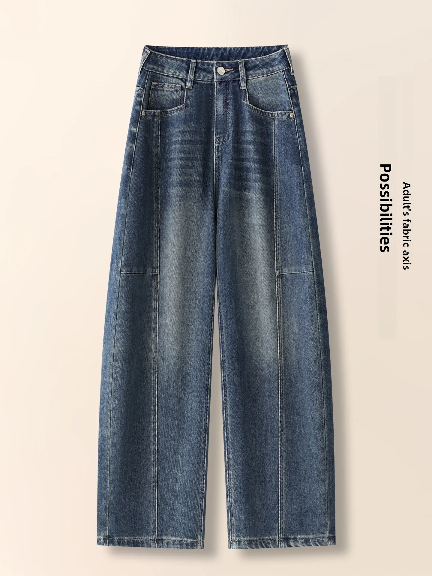 

Женские джинсы с высокой талией, облегающие, на флисовой подкладке, широкие штанины, весна-осень-зима, новый стиль, джинсовые брюки с эффектом потертости, повседневная одежда