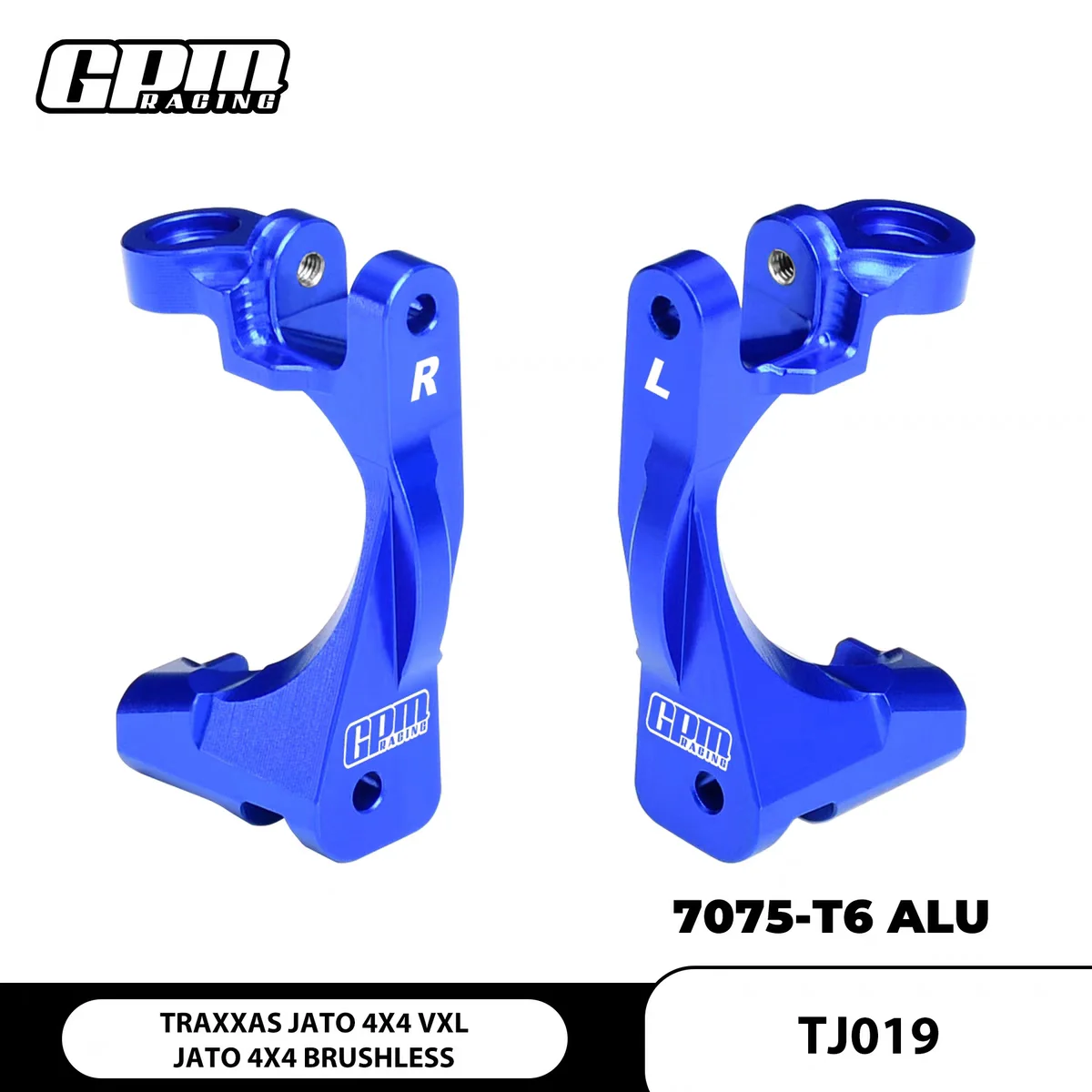 RC Car Upgrade Parts Custom Aluminum 7075‑T6 Front Steering C‑Hub For Traxxas 1/8 JATO 4X4 VXL Replacement Mod Accessory
