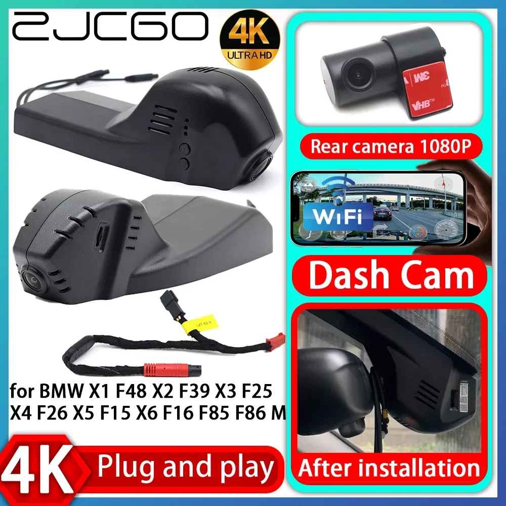 

ZJCGO UHD 4K 2160P Plug and Play DVR Dash Cam UHD Video Recorder for BMW X1 F48 X2 F39 X3 F25 X4 F26 X5 F15 X6 F16 F85 F86 M