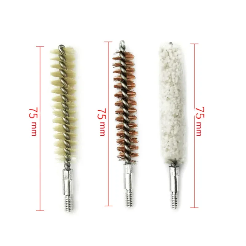 7pcs/set For Pocket Size Pistol Cleaning Kit Hand Gun Rod Brush Professional Gun Cleaning Tools 22/45/357/9 Mm