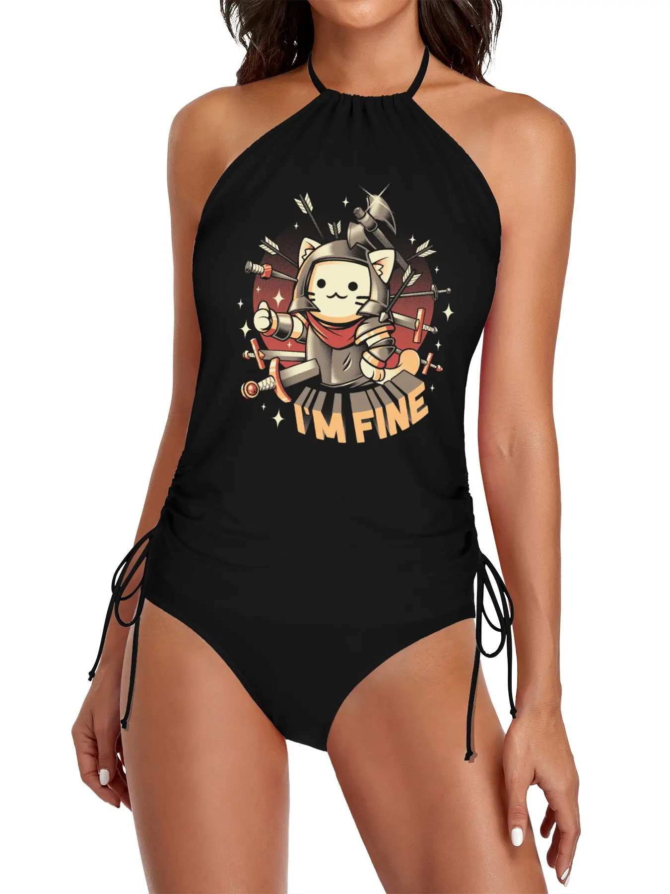 

I'm Fine Split Swimsuit Set bikinis for women bathing suit woman bikini costumes woman 2025 swimwear