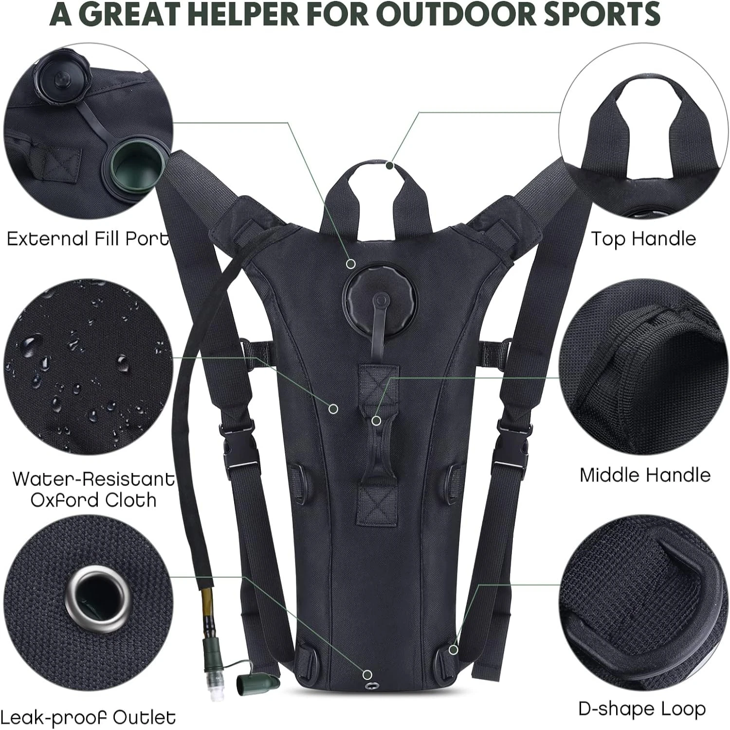 your Active Lifestyle with this High-Quality Water Pack, Stay Hydrated on all your Outdoor Activities, Enjoy the Convenience and