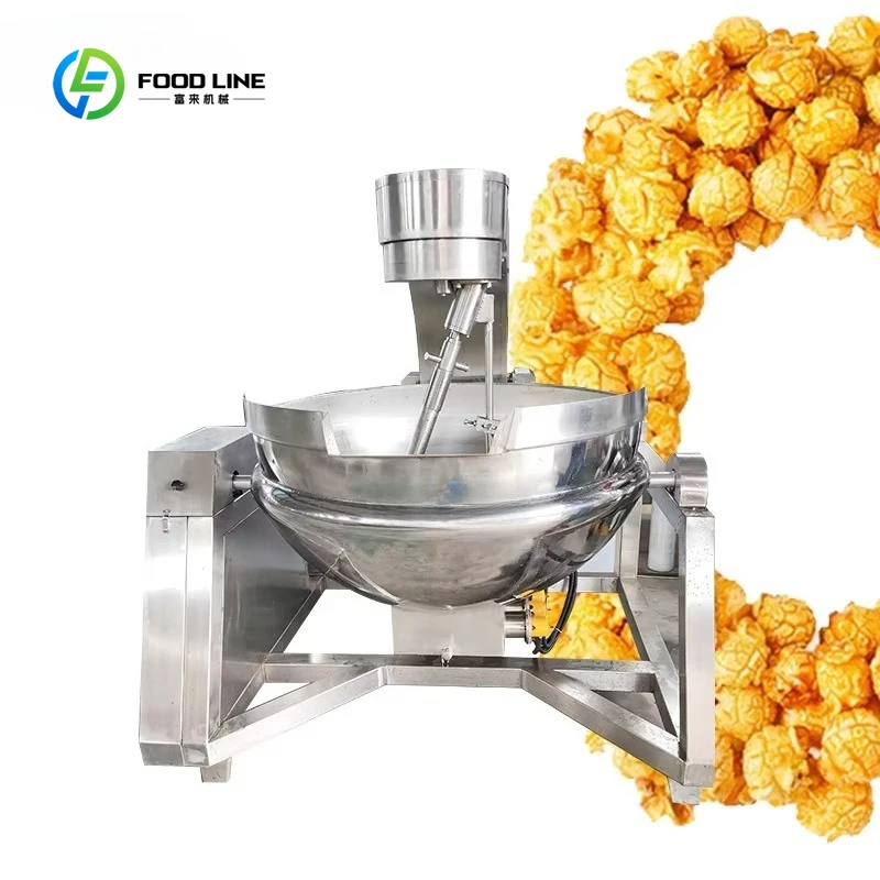 Customized Popcorn Intelligent Touch Automatic Planetary Stir-Fry Wok with One-Click Start & Stop