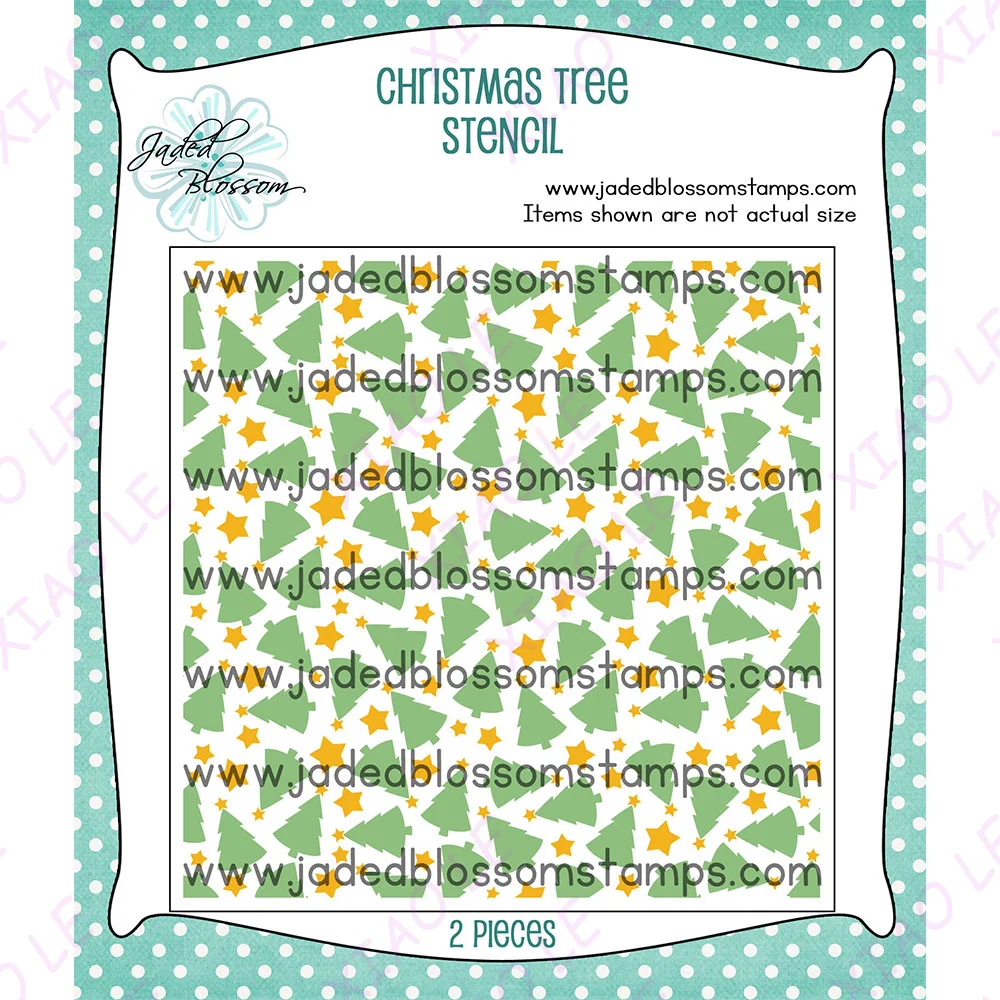 

CHRISTMAS TREE STENCIL DIY Layering Stencils Painting Scrapbook Coloring Embossing Album Decorative Template