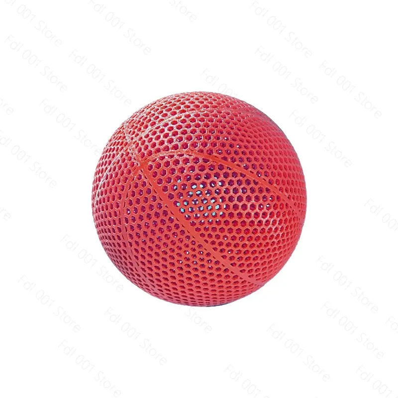 3D Printed Basketball High Elasticity No Inflation Hollow Indoor Outdoor Wear-Resistant Size 3 5 7 3D