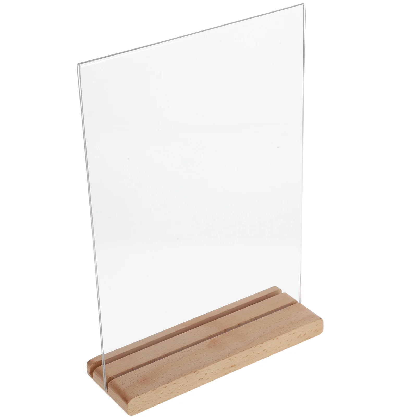 1Set Acryl Zeichen Halter Display Stand Tabletop Menü Flyer Papier Broschüre Halter Klar Display Restaurant Tisch Zeichen