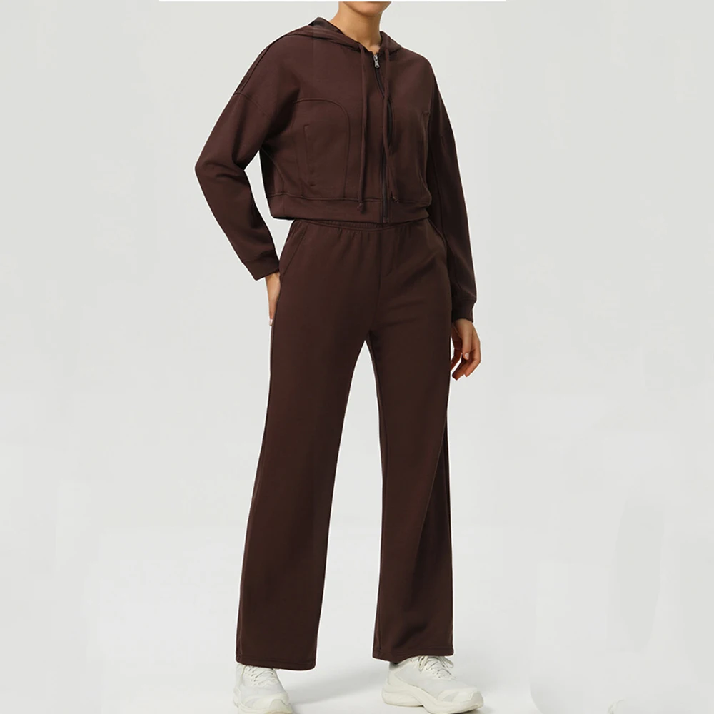 

2PCS Yoga Suit Sports Set Stretch Long Sleeve Sports Athletic Wear Yoga Clothing Gym Set Women Tracksuit Running Workout Clothes